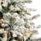 10ft. Pre-Lit Flocked Rock Springs Spruce Artificial Christmas Tree, Clear LED Lights